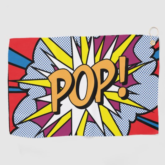 Pop Art Golf Towel Golfhanddoek (Horizontaal)