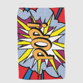 Pop Art Golf Towel Golfhanddoek (Voorkant)
