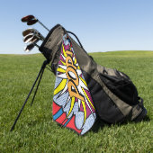 Pop Art Golf Towel Golfhanddoek (Groen)