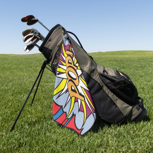 Pop Art Golf Towel Golfhanddoek (Groen)
