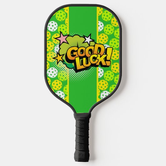 Pop Art Good Luck Pickleball Paddle (Achterkant)