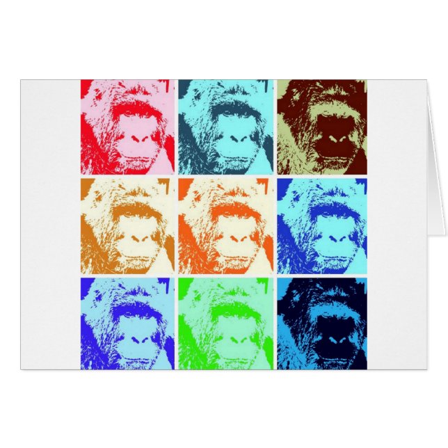 Pop Art Gorilla (Voorkant Horizontaal)