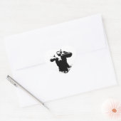 Pop Art Gorilla Beating Borst Hart Sticker (Envelop)