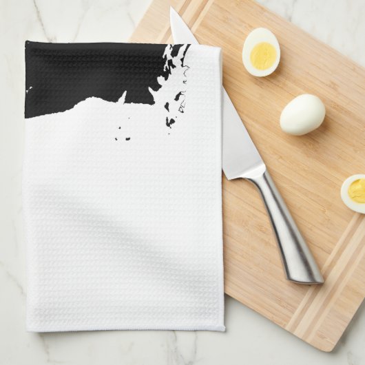 Pop Art Gorilla Beating Borst Keuken Handdoeken (Quarter Fold)