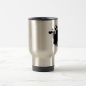 Pop Art Gorilla Beating Borst Reizen Mok (Center)