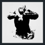 Pop Art Gorilla Beating Chest Perfect Poster<br><div class="desc">Wild Animal Artworks and Afbeeldingen - Pop Art Style Modern Animal Computer Afbeeldingen - Stijlvolle software kunst</div>