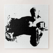 Pop Art Gorilla Behandel de kasten van wilde diere Legpuzzel (Horizontaal)