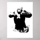 Pop Art Gorilla Behandel de kasten van wilde diere Poster (Voorkant)