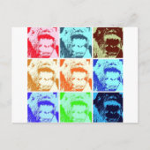 Pop Art Gorilla Briefkaart (Voorkant)