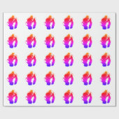 Pop Art Gorilla Cadeaupapier (Vlak)