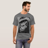 Pop Art Gorilla Dark Grey T-shirt (Voorkant volledig)