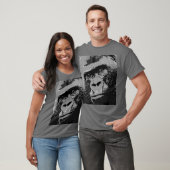 Pop Art Gorilla Dark Grey T-shirt (Unisex)