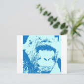 Pop Art Gorilla Gezichten Briefkaart (Staand voorkant)