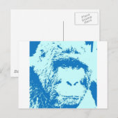 Pop Art Gorilla Gezichten Briefkaart (Voorkant / Achterkant)