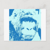 Pop Art Gorilla Gezichten Briefkaart (Voorkant)