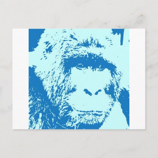 Pop Art Gorilla Gezichten Briefkaart (Voorkant)