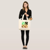 Pop Art Gorilla Gezichten Grote Tote Bag (Voorkant (model))