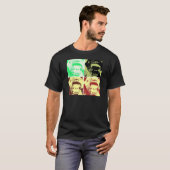 Pop Art Gorilla Gezichten T-shirt (Voorkant volledig)