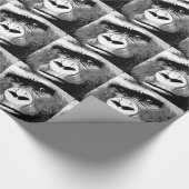 Pop Art Gorilla Kerst inpakpapier (Hoek)