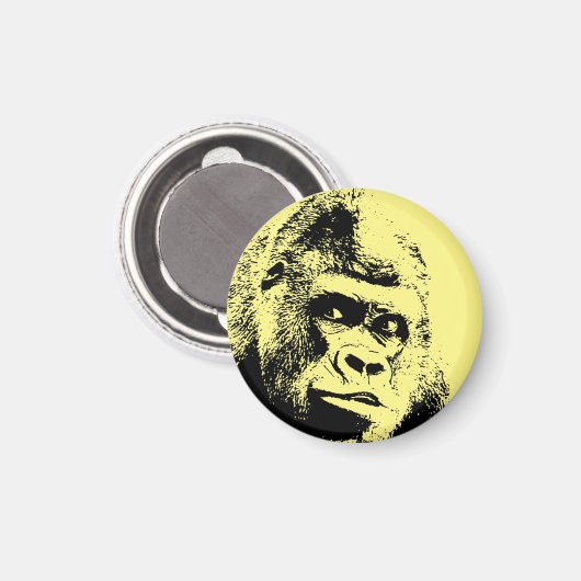 Pop Art Gorilla Magneet (Voorkant / Achterkant)