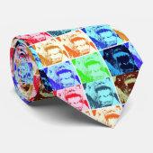 Pop Art Gorilla Modern Chic NEC Stropdas (Opgerold)