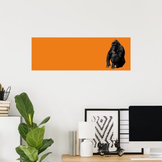 Pop Art Gorilla Poster (Thuiskantoor)