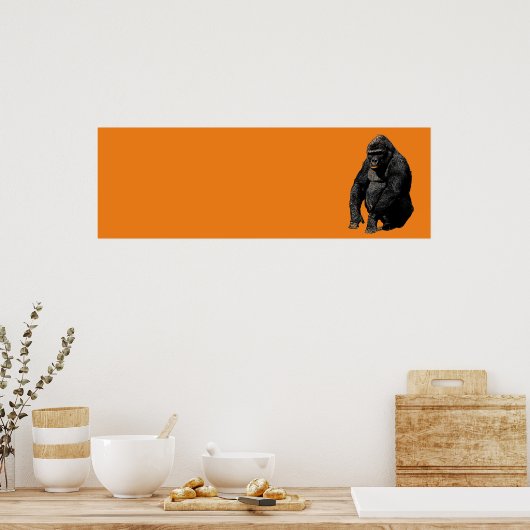 Pop Art Gorilla Poster (Keuken)