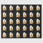 Pop Art Gorilla Stijlvol Kerst Wrapping Papier (Vlak)