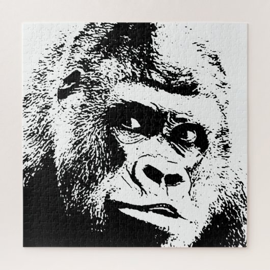 Pop Art Gorilla Wilde Dieren Legpuzzel (Verticaal)