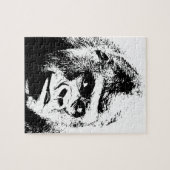 Pop Art Gorilla Wilde Dieren Legpuzzel (Horizontaal)