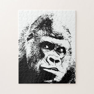 Pop Art Gorilla Wilde Dieren Legpuzzel
