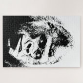 Pop Art Gorilla Wilde Dieren Legpuzzel (Horizontaal)