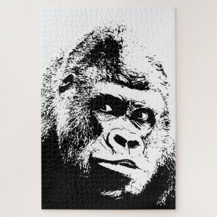 Pop Art Gorilla Wilde Dieren Legpuzzel