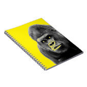 Pop Art Gorilla Yellow Grey Notitieboek (Rechterzijde)