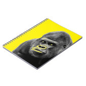Pop Art Gorilla Yellow Grey Notitieboek (Linkerzijde)