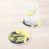Pop Art Gorilla Zandsteen Onderzetter (Zijkant)