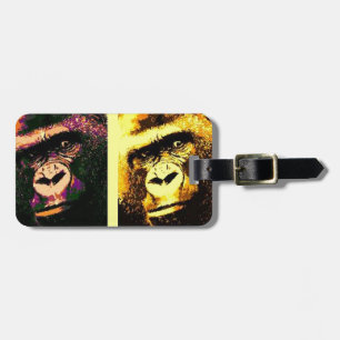 Pop Art Gorillas Bagagelabel