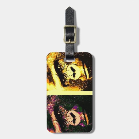 Pop Art Gorillas Bagagelabel (Voorkant verticaal)