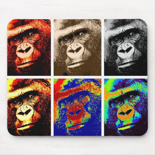 Pop Art Gorillas Muismat (Voorkant)