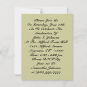 Pop Art Graduation Party Invitations Afstudeerder Kaart (Achterkant)