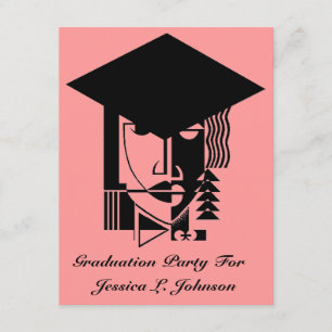 Pop Art Graduation Party Invitations Afstudeerder Kaart
