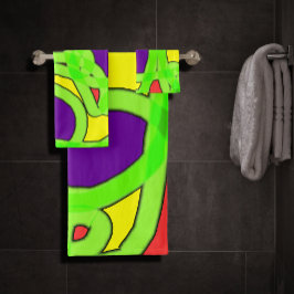 Pop Art Graffiti Bad Handdoek