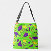 Pop Art Graffiti Crossbody Tas (Achterkant)