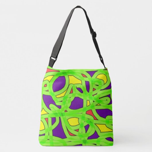 Pop Art Graffiti Crossbody Tas (Achterkant)