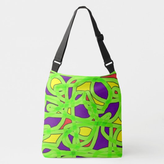 Pop Art Graffiti Crossbody Tas (Voorkant)