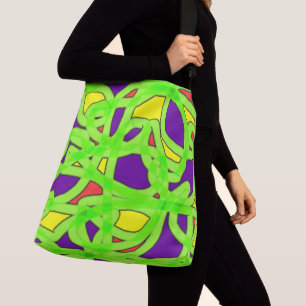 Pop Art Graffiti Crossbody Tas