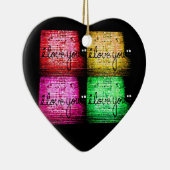 Pop Art Graffiti Love Wall Keramisch Ornament (Rechts)