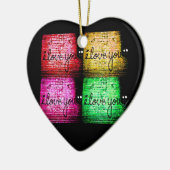 Pop Art Graffiti Love Wall Keramisch Ornament (Links)