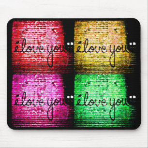 Pop Art Graffiti Love Wall Muismat