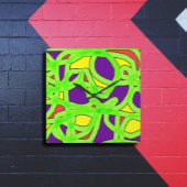 Pop Art Graffiti Vierkante Klok